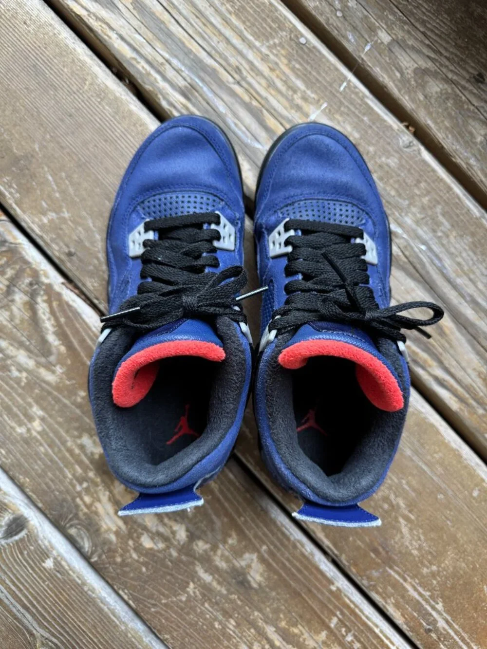 Nike Air Jordan 4 Winter Loyal Blue Jordan 4 #CQ9597-401 in Youth 5.5